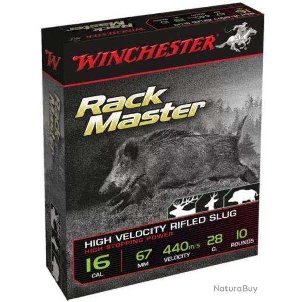 Boite de 10 cartouches Slug RACK MASTER haute v�locit� Cal.16/67 28G