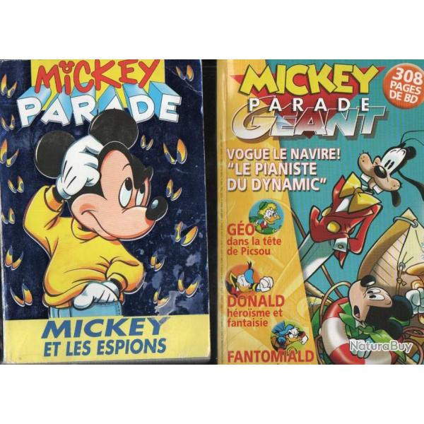 mickey parade et mickey parade g�ant  lot de 6 livres walt disney