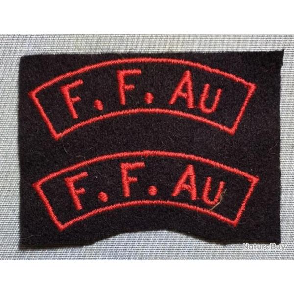Paire Titres d'Epaules Arm�e fran�aise-forces fran�aise en Autriche