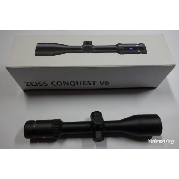 UNE LUNETTE ZEISS CONQUEST V6  2-12X50 RET 60 IL  A RAIL ZM SANS AVSL