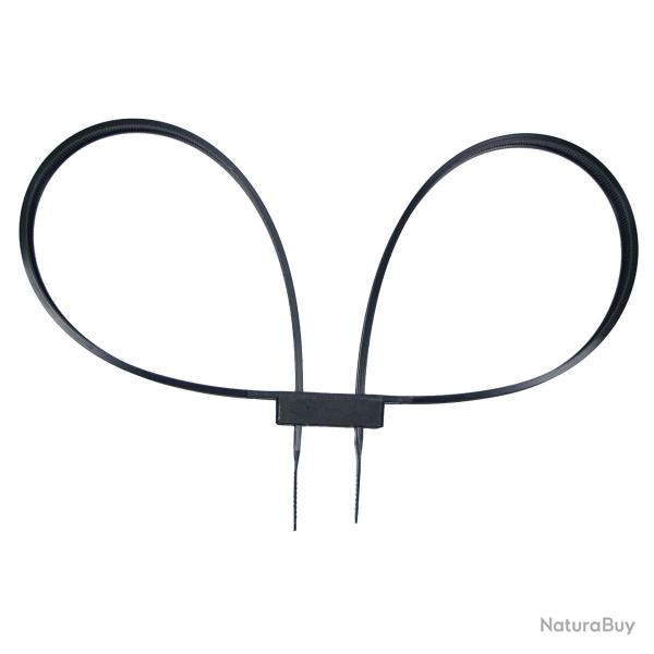 Lot de 10 Menottes Plastiques - Noir