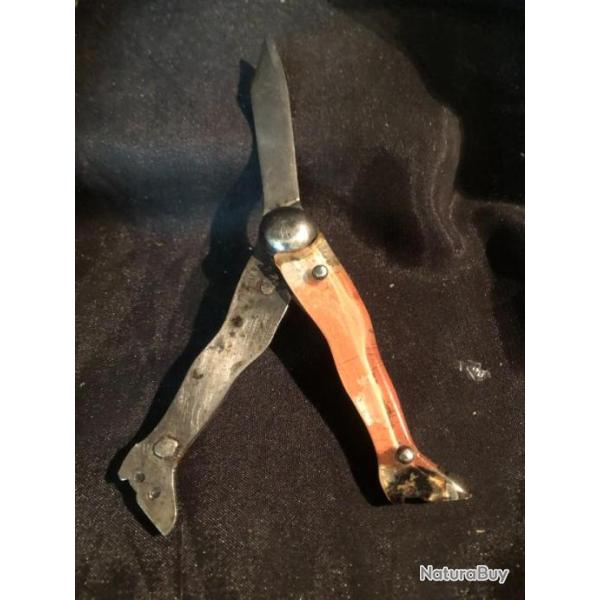 couteau pliant 1930 en forme de jambes de femme