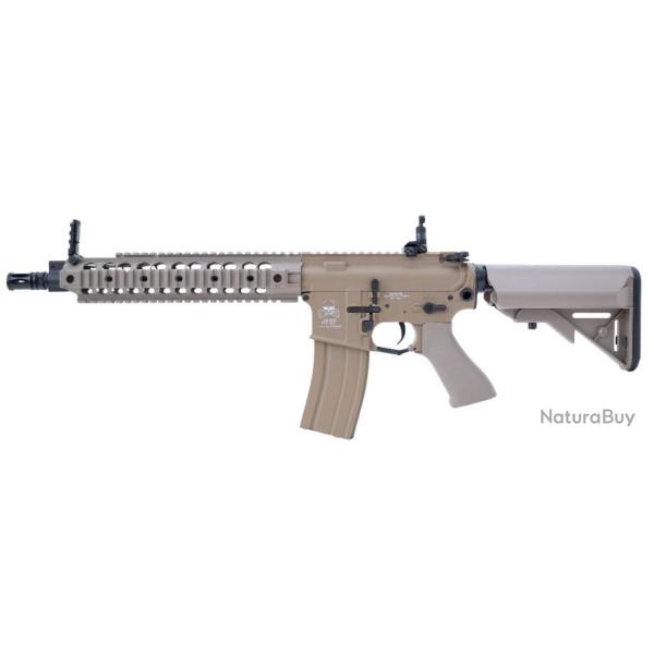R�plique airsoft fusil d'assaut TAN/Short CYMA Sport SR16 E3 Full Metal Li-Po AEG