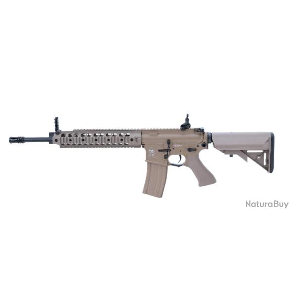 R�plique airsoft fusil d'assaut Tan/long CYMA Sport SR16 E3 Full Metal Li-Po AEG