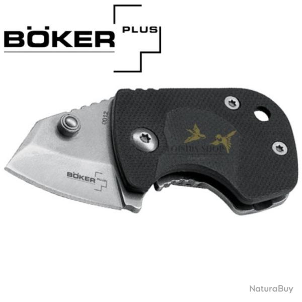 Couteau de poche pliant noir en acier inoxydable avec clip - B�ker Plus (marque allemande)