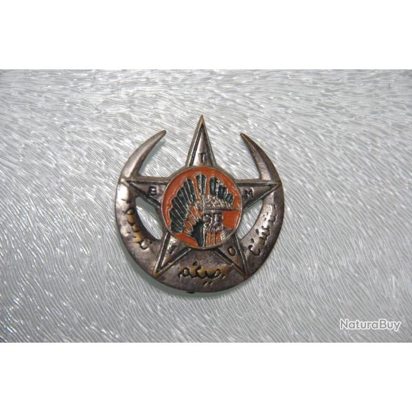 INSIGNE   GUERRE  INDOCHINE  N.A.F  : 10  BATAILLON  MARCHE  MAROCAINS  ---- ARTISANALE ---------