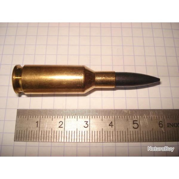 une cartouche 6mm BR de marque Norma, bench rest, ogive pointe creuse