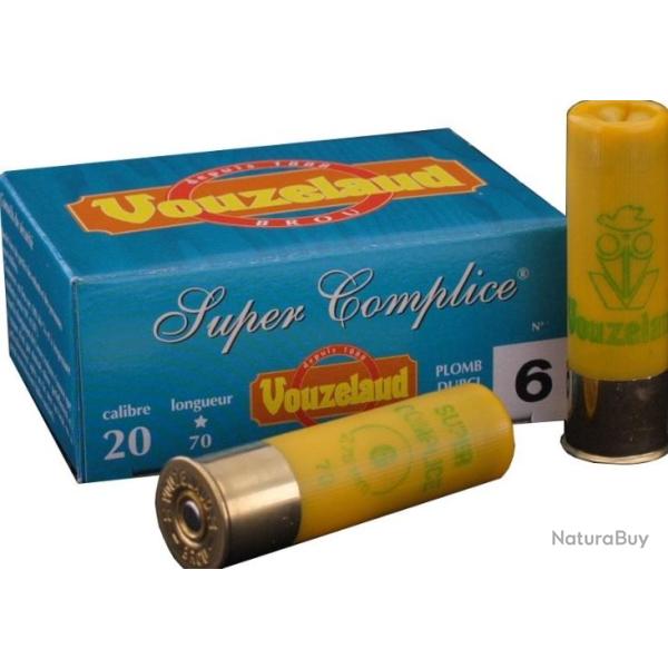 Boite de 10 cartouches Vouzelaud Super Complice Cal. 20/70 (28g)