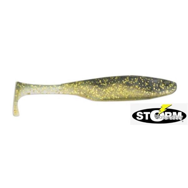 Leurre souple Storm So-Run Superu Shad 4" Bulk Golden Shiner par 2