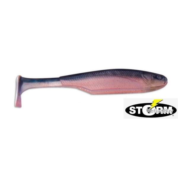 Leurre souple Storm So-Run Superu Shad 4" Bulk Golden Shiner par 10