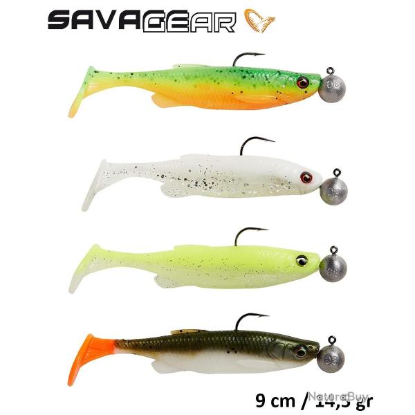 Leurre carnassier SAVAGE GEAR FAT MINNOW T-TAIL RTF 9cm