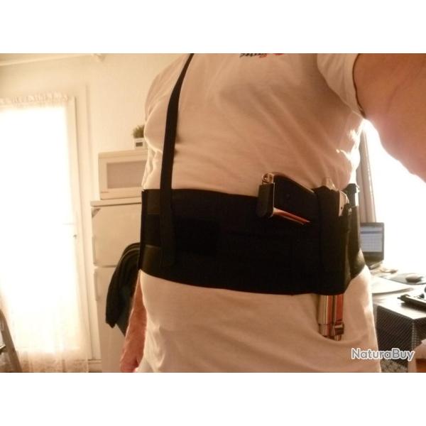 HOLSTER CEINTURE VENTRALE OU D'�PAULE UNIVERSEL POUR DROITIER OU GAUCHER