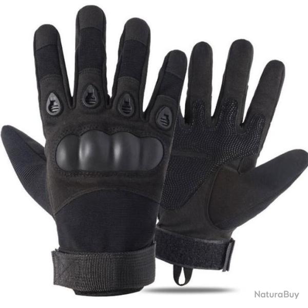 Gants de Tir Gants de Chasse Accessoire Militaire Airsoft Noir