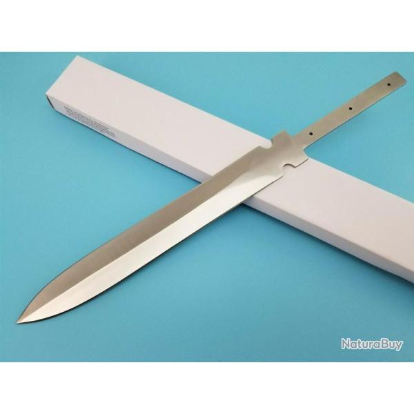 Grande Lame A Customiser Couteau de Chasse Dague Lame Acier Inox BL141