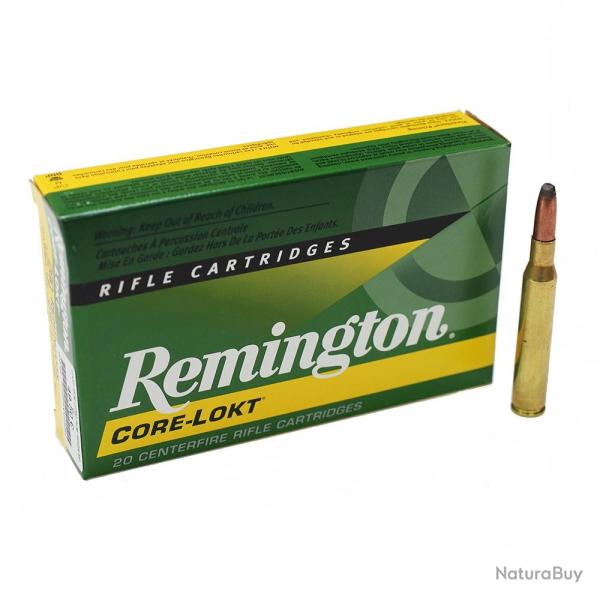 Munitions REMINGTON calibre 280 Rem Core-Lokt 165gr - 10.7g x20