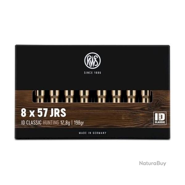 BALLES RWS ID CLASSIC 12,8g , Calibre: 8*57jrs. Lot de 40 cartouches.