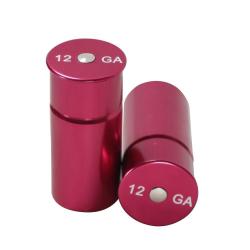 2 douilles amortisseur "Snap cap" cal. 12 en aluminium - Rouge