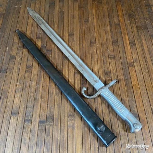 BA�ONNETTE MAUSER ARGENTINE 1891 WEYERSBERG KIP. SCHBAUM & CO SOLINGEN MONOMATRICULE