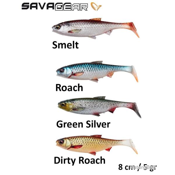 Leurre Souple Savage Gear 3D River Roach 8 cm / 5 gr Roach