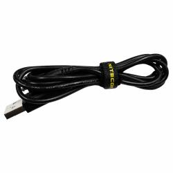 C&acirc;ble USB noir d'un m&egrave;tre avec scratch - Nitecore