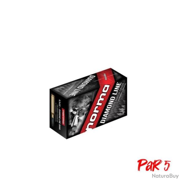 Balles Norma Diamond Line - Cal. 6.5x55 SE - 130 gr / Par 5