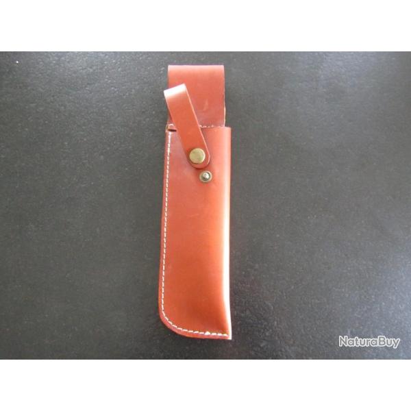 BEL ETUI CUIR POUR COUTEAU LAME FIXE