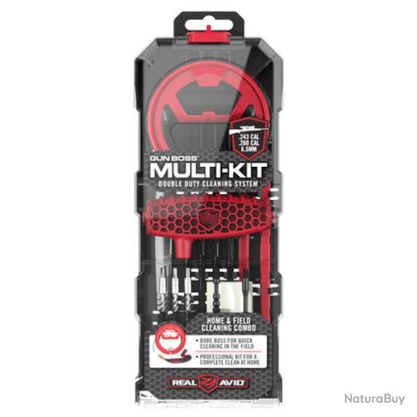 Multi kit de nettoyage Real Avid Gun Boss .22 - .243/.260/6.5mm