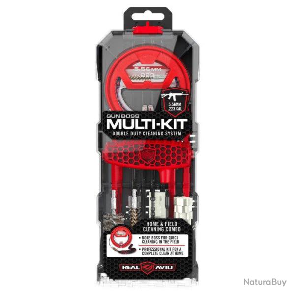 Multi kit de nettoyage Real Avid Gun Boss .22 - .223/5.56mm