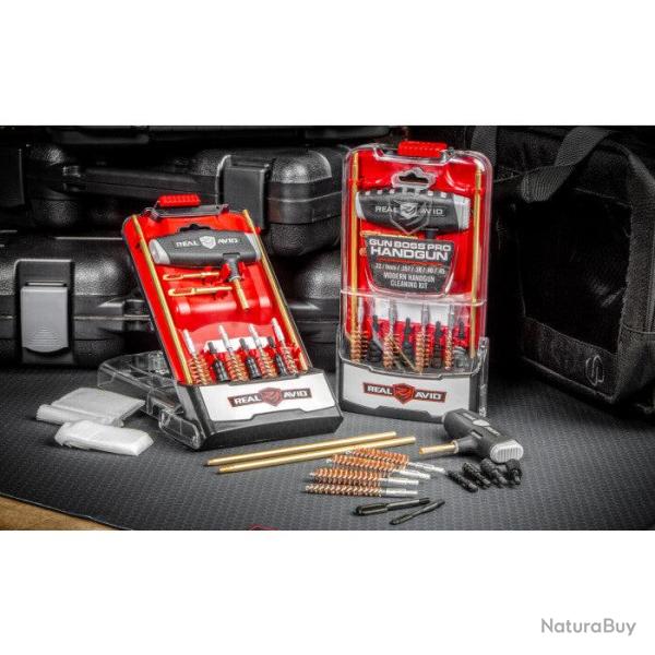 Kit de nettoyage Real Avid Gun Boss Pro - Armes de poing