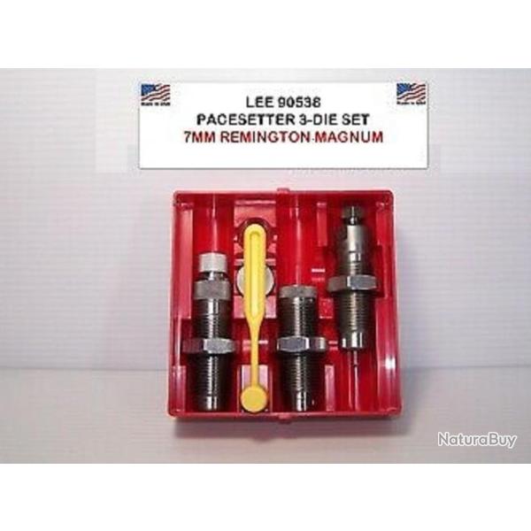 LEE PACESETTER DIE - 3 OUTILS - 7MM REMINGTON MAG - 90536