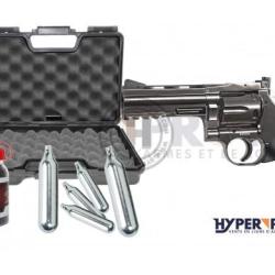 Pack pr&ecirc;t &agrave; tirer Dan Wesson 715 Canon 4'' Revolver Bille Acier
