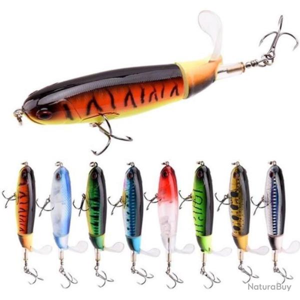 Leurres de p�che artificielles flottants 15G Whopper Plopper App�t 11 cm 8 pi�ces