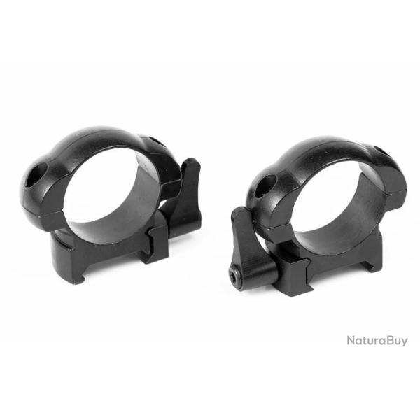 Colliers acier amovibles diam�tre 30 pour rail weaver/picatinny