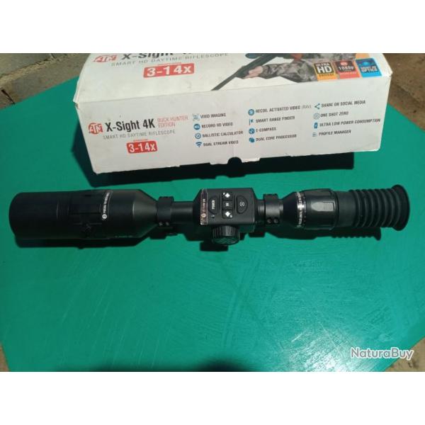 Lunettes atn 3-14xCapteur Ultra HD avec optique Ultra HD,Vision jour/nuit HD,Wifi, Bluetooth,Gros