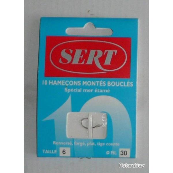 Hame�ons mont�s SERT N�6 0,30mm 60cm special mer �tam�