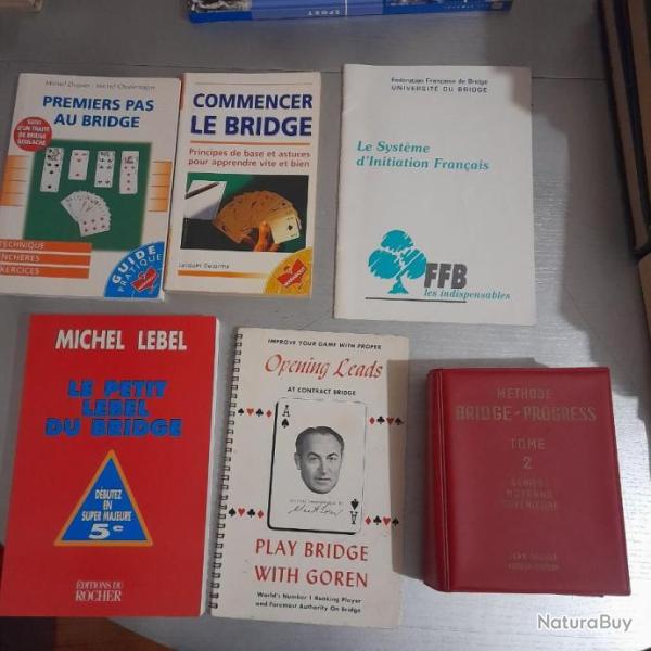 Bridge. Livres sur le bridge + jeu de bridge