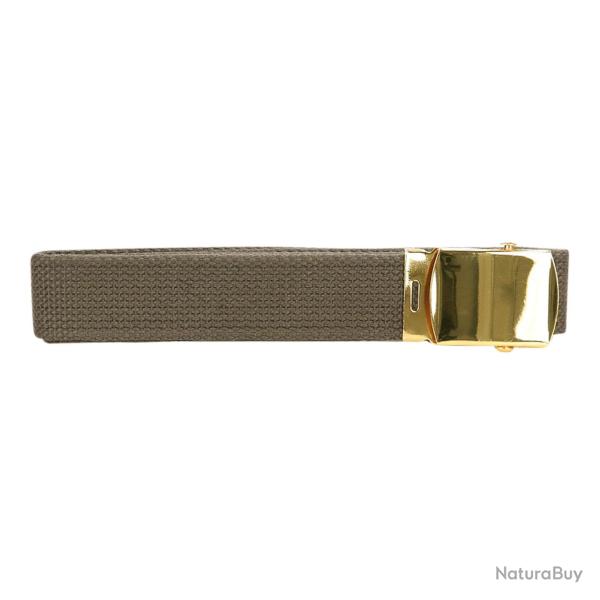 Ceinture toile 30mm avec boucle dor�e (Couleur Sable)
