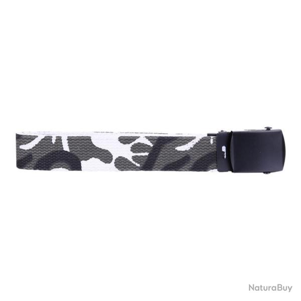 Ceinture toile 30mm avec boucle noire (Couleur Camouflage Urban)
