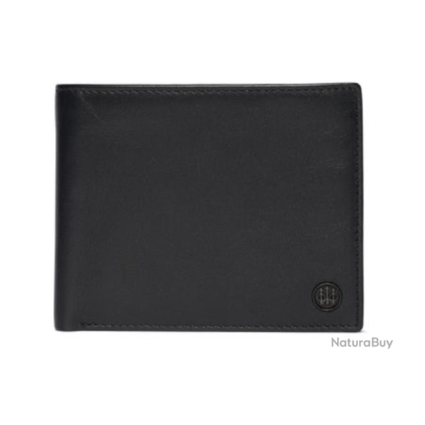 Portefeuille bifold zipp� classique noir BERETTA