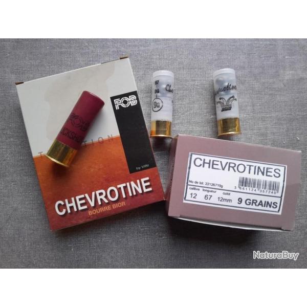 20 Chevrotines Jocker et Fob CAL 12