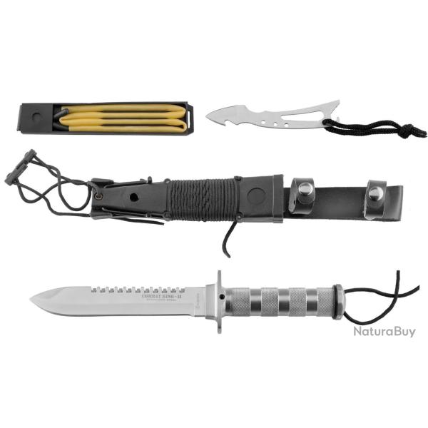 Couteau De Survie Martinez Combat King II Inox