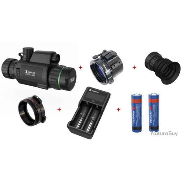 Pack Monoculaire de Vision Nocturne Clip-On HIKMICRO Cheetah C32F-RN-63 mm