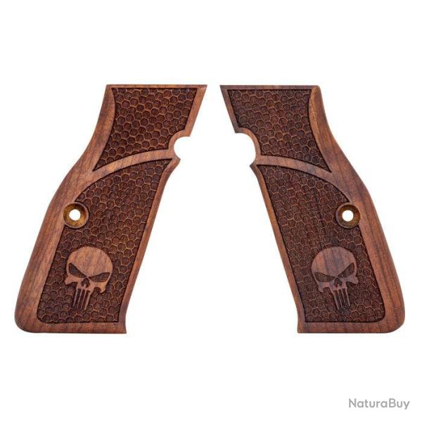 Plaquette de bois MBT CZ Shadow nid d'abeille Punisher