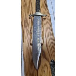 S&eacute;rie limit&eacute;e & rare POIGNARD BOWIE MESSER LINDER 60 CM AVEC SUPPORT