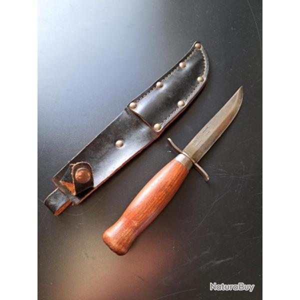 COUTEAU  PUUKKO  SANDVIK  LAMINATED SWEDEN STEEL . RARE COUTEAU DE COLLECTION .NO PUMA .NO RANDALL .