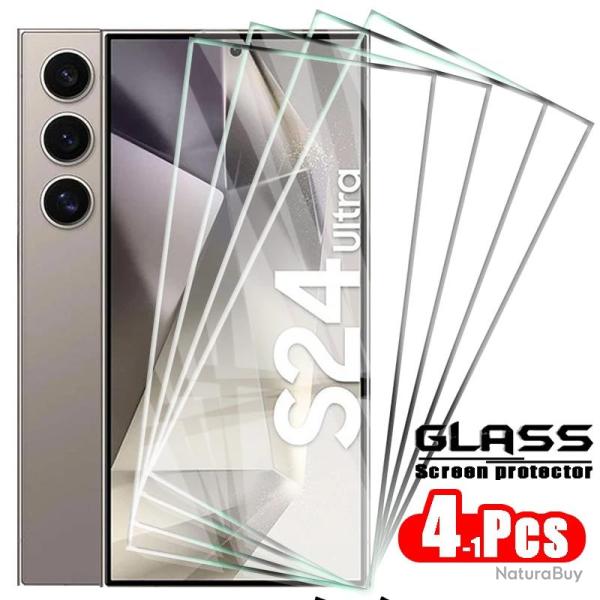 4 Ecran Protecteur Verre Trempe pour Samsung Galaxy, Modele: Au Choix, Smartphone: Galaxy S24