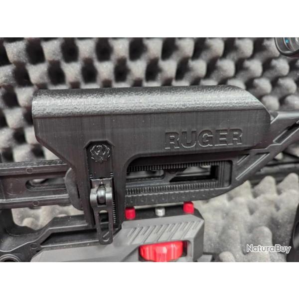 RUGER RIMFIRE  -Appui joue Busc Ruger RPR Rimfire avec rehausse de +1cm - Impression 3D