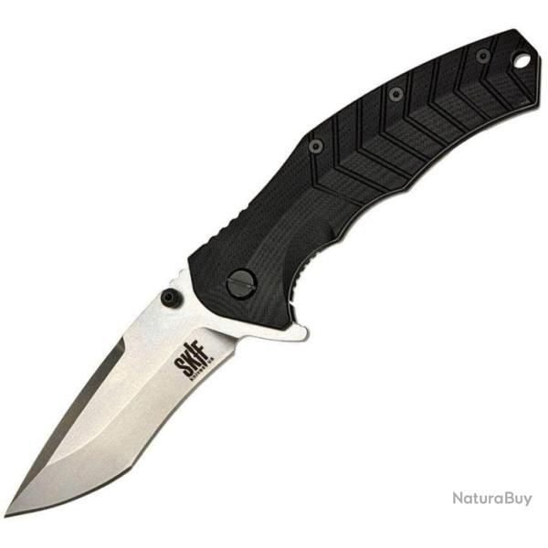 Couteau SKIF Knives Griffin Black Manche G10 Lame Tanto Acier 9Cr18MoV SW IKBS Framelock SKF422SE