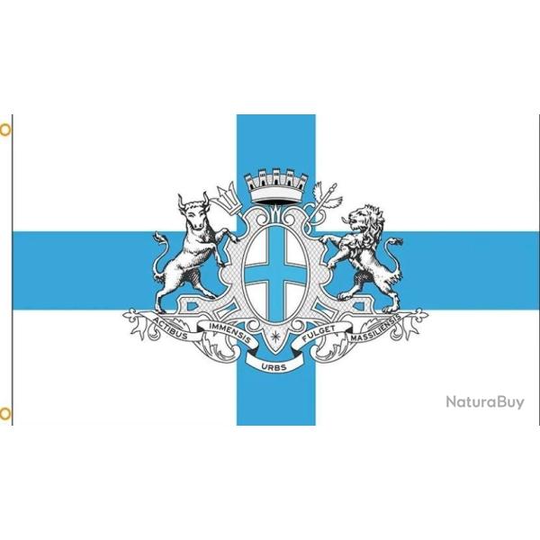 Drapeau Blason Armoieries Marseille/90X56CM