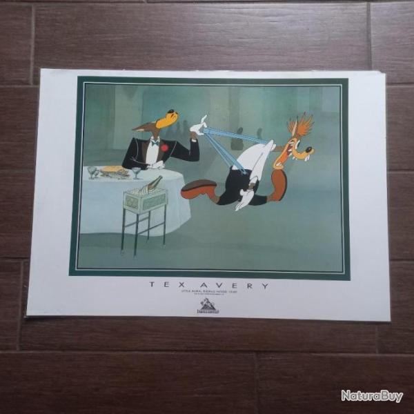 affiche de Tex Avery,   " LITTLE RURAL RIDING HOOD "    1949 �dit�e par Demons & Merveilles